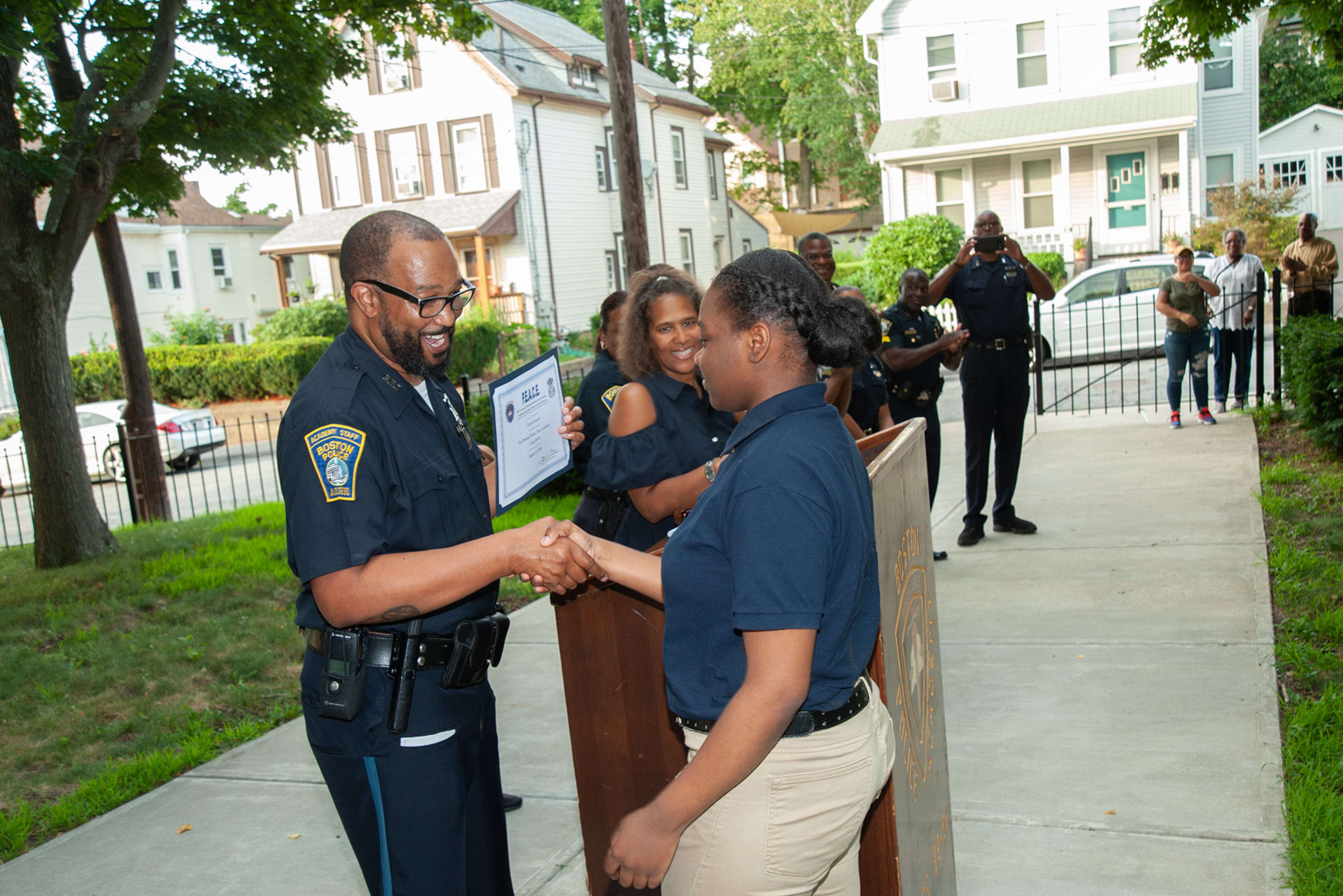 In 2017, ABCD launched a two-year Department of Labor-funded project to guide court-involved or at-risk youth into justice/service career paths. Participants are drawn from high-crime, high-poverty areas and earn credits via dual high school-college enrollment, taking a Criminal Justice or Introduction to Fire Safety course at Urban College of Boston. They take courses leading to First Aid, CPR and OSHA certification, access internship opportunities, hold SummerWorks jobs with the Police Academy or Fire Youth Cadet, partner with mentors in chosen fields and have access to other ABCD programs and services.